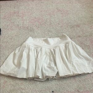 ALO Yoga White Grand Slam Tennis Skirt